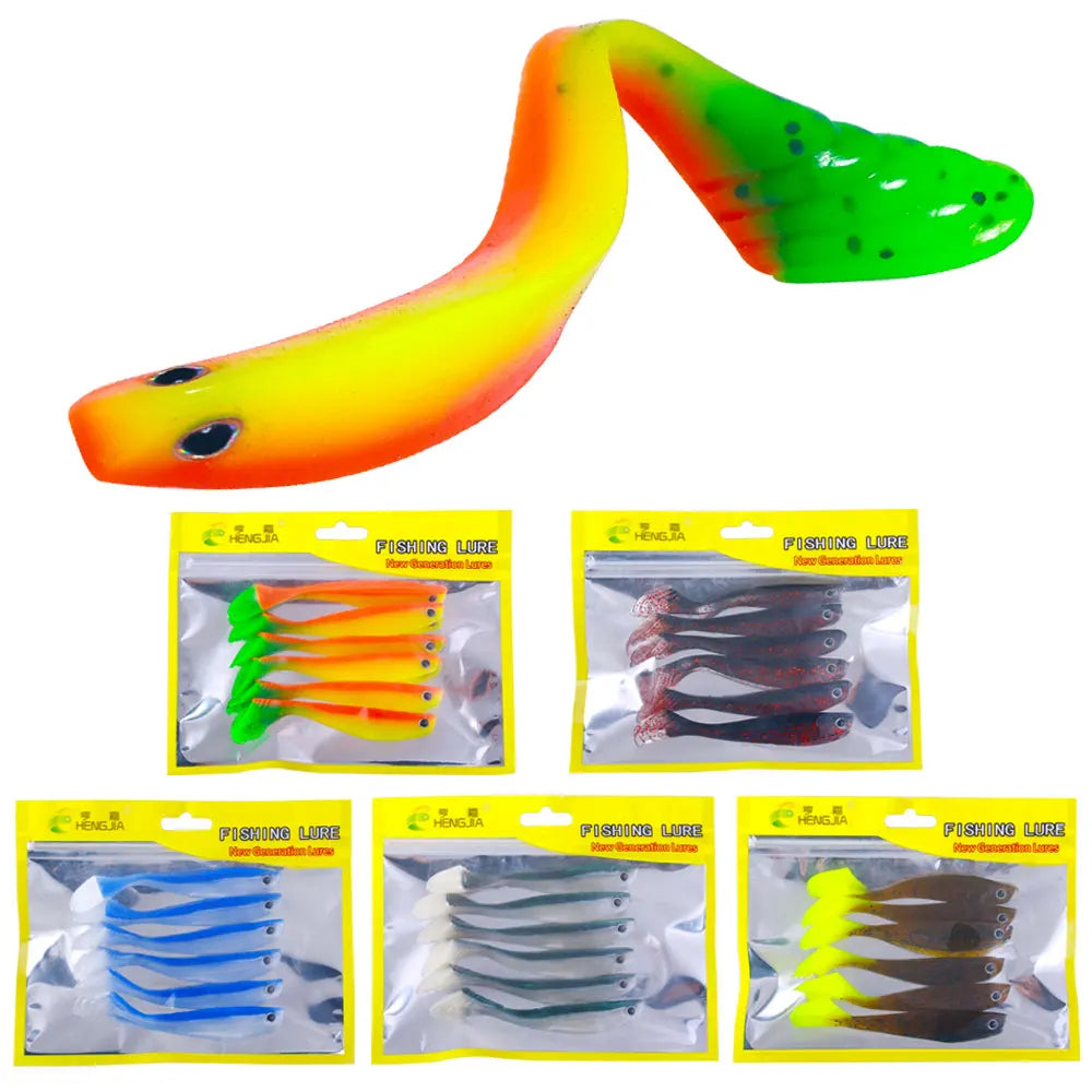Newup Predator Rubbers Soft Lures Sea Fishing Fishing Lure (without hook) (
shad silicone Bait T Tail Wobblers fish bait 10cm5g =- great for Cats and Kittens / attached to the kids ice fishing pole,