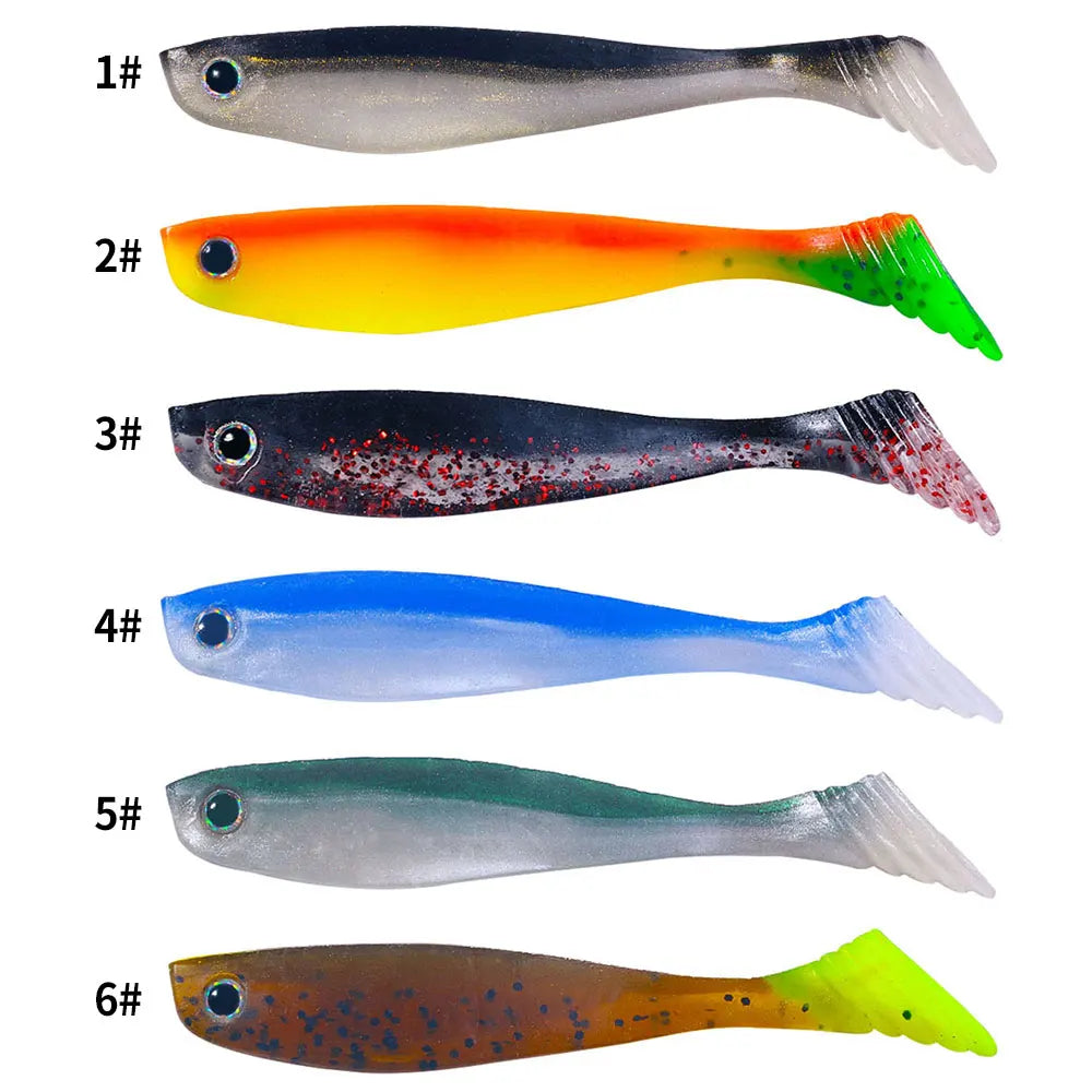 Newup Predator Rubbers Soft Lures Sea Fishing Fishing Lure (without hook) (
shad silicone Bait T Tail Wobblers fish bait 10cm5g =- great for Cats and Kittens / attached to the kids ice fishing pole,