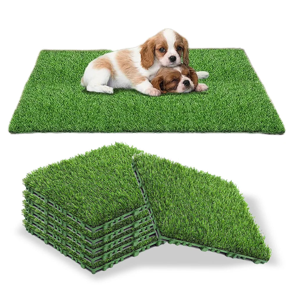 10 Pcs 12 Inchx12 Inch Artificial Grass Rug Fake Moss Lawn Garden Landscape Turf Roll Festival Wedding Decoration Mat Carpet