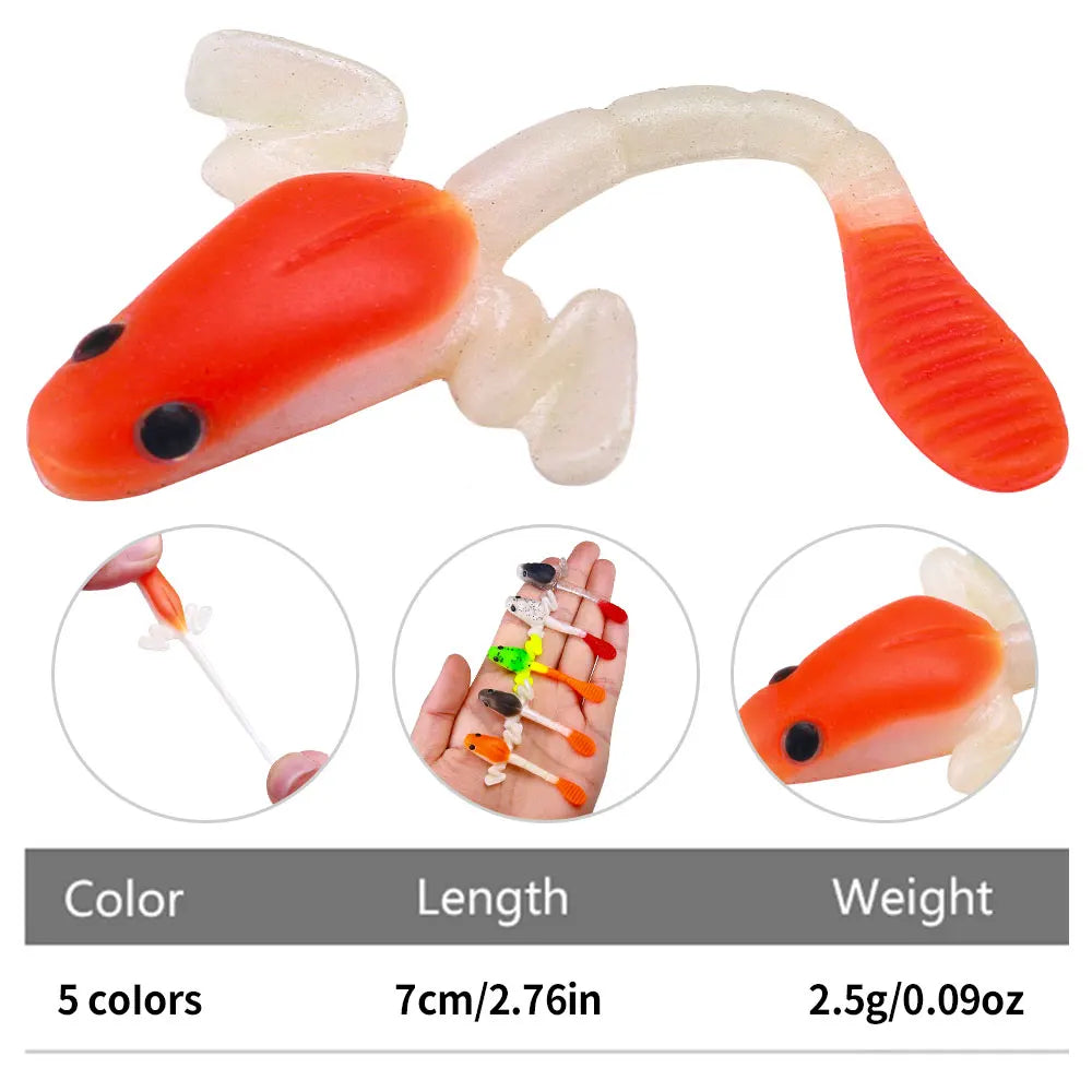 Newup Predator Rubbers Soft Lures Sea Fishing Fishing Lure (without hook) (
shad silicone Bait T Tail Wobblers fish bait 10cm5g =- great for Cats and Kittens / attached to the kids ice fishing pole,