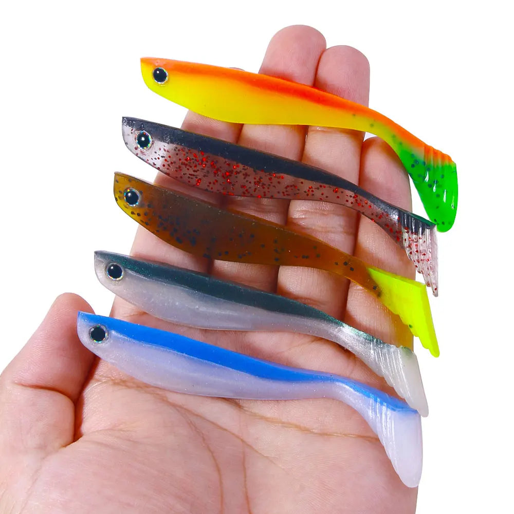 Newup Predator Rubbers Soft Lures Sea Fishing Fishing Lure (without hook) (
shad silicone Bait T Tail Wobblers fish bait 10cm5g =- great for Cats and Kittens / attached to the kids ice fishing pole,