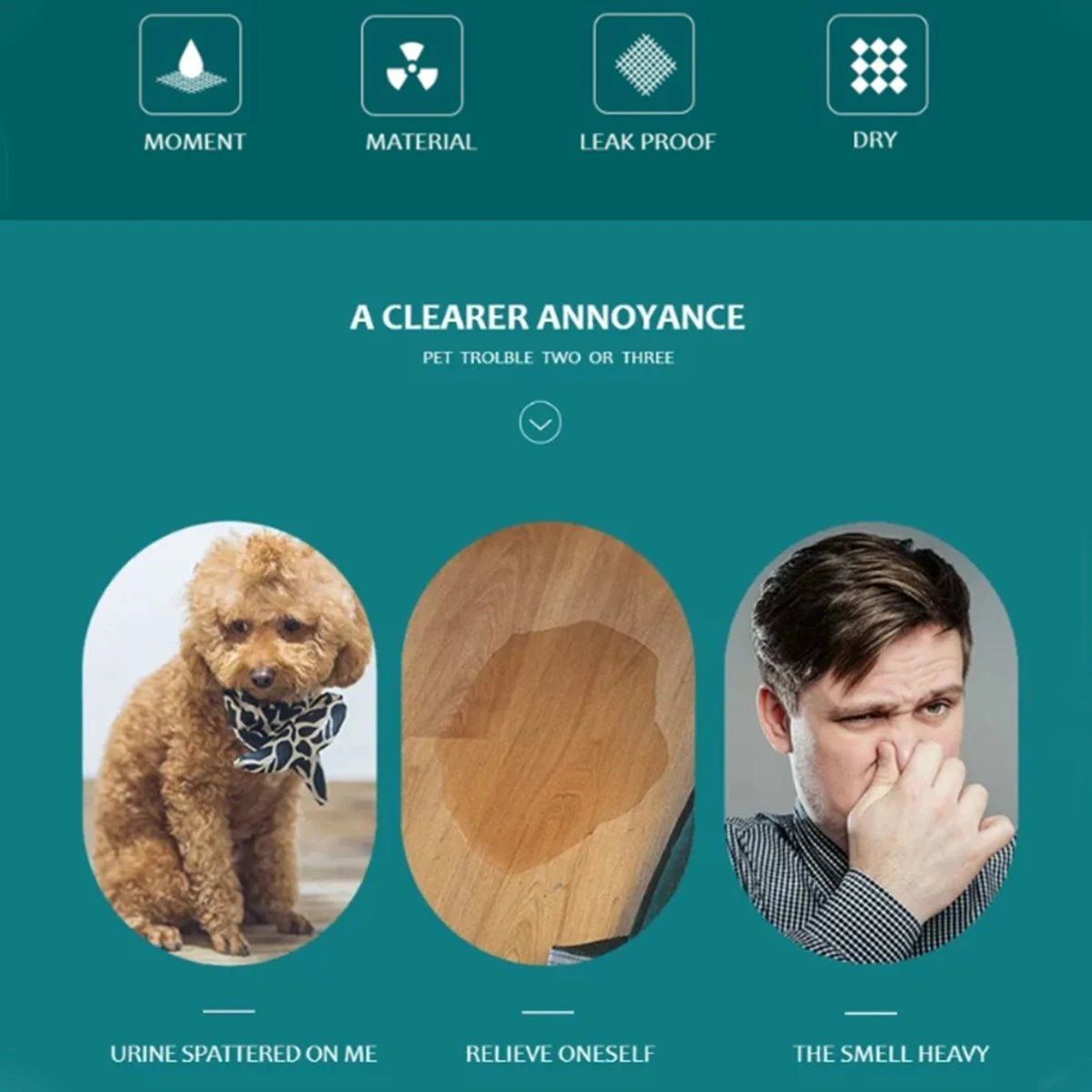 Dog Pee Pad Reusable Washable Dog Urine Mat Car Seat Floor Sofa Waterproof Absorbent Puppy Cat Training Diaper Mat Pet Supplies