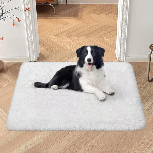 VIKAMA Silk And Wool Carpets Are Soft And Do Not Shed Easily. Pet Supplies Are Comfortable, With Long Plush Dog And Cat Bed Mats