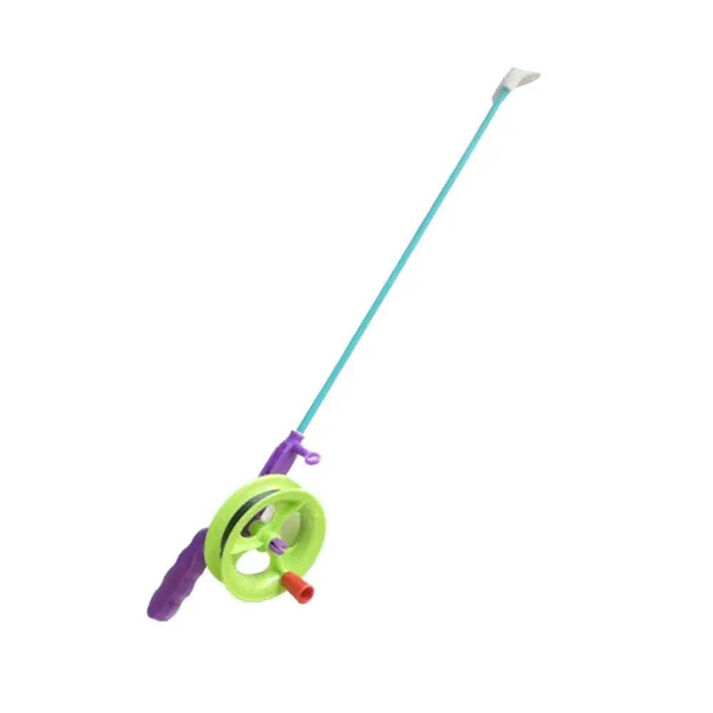 Fishing Kites Rods Children's Cartoon Plastic Mini Kites Rods Diverse Styles Fishing Rods with 50meters Stretchable Straps , Great to attach cat and kittens Toys and no hooks lures to and cast out for cats and kittens.  also