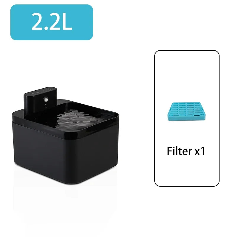 2.2L Wireless Cat Water Fountain Battery & Sensor 2 in 1 Drinking Fountain For Cats Dog Drinker Pet Water Dispenser Accessories