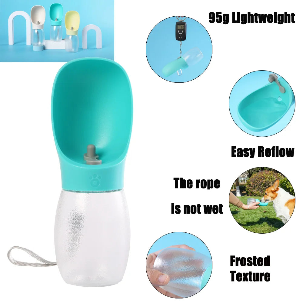 Pet Dog Water Bottle 300ML Puppy Drinking Bowls For Small Medium Dogs Cats Hiking Portable Cat Feeder Golden Retriever Supplies