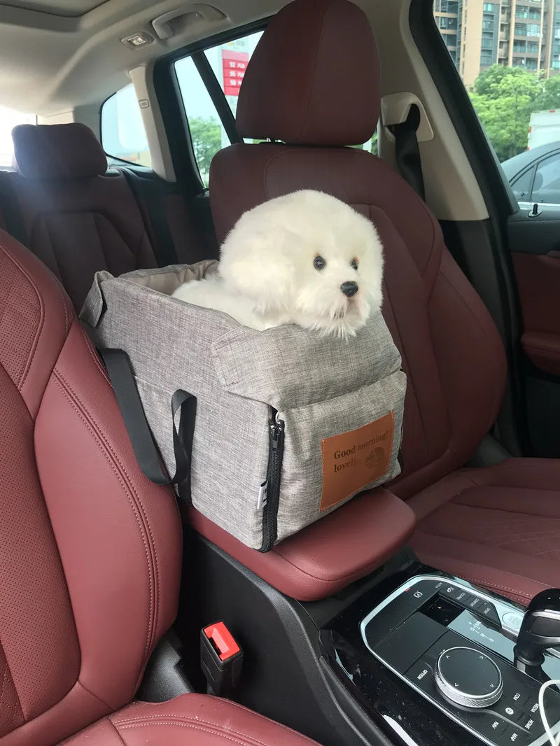 Dog Car Seat for Small Dog Center Console Seat Pet Booster Seat for Car Puppy Portable Dog Carrier for Cats Safety Travel Bag