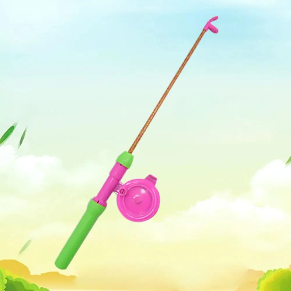 Fishing Kites Rods Children's Cartoon Plastic Mini Kites Rods Diverse Styles Fishing Rods with 50meters Stretchable Straps , Great to attach cat and kittens Toys and no hooks lures to and cast out for cats and kittens.  also
