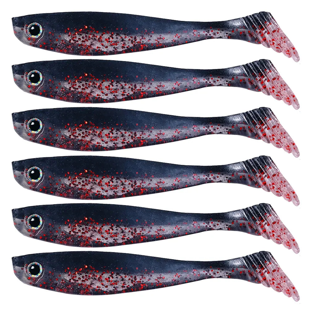 Newup Predator Rubbers Soft Lures Sea Fishing Fishing Lure (without hook) (
shad silicone Bait T Tail Wobblers fish bait 10cm5g =- great for Cats and Kittens / attached to the kids ice fishing pole,