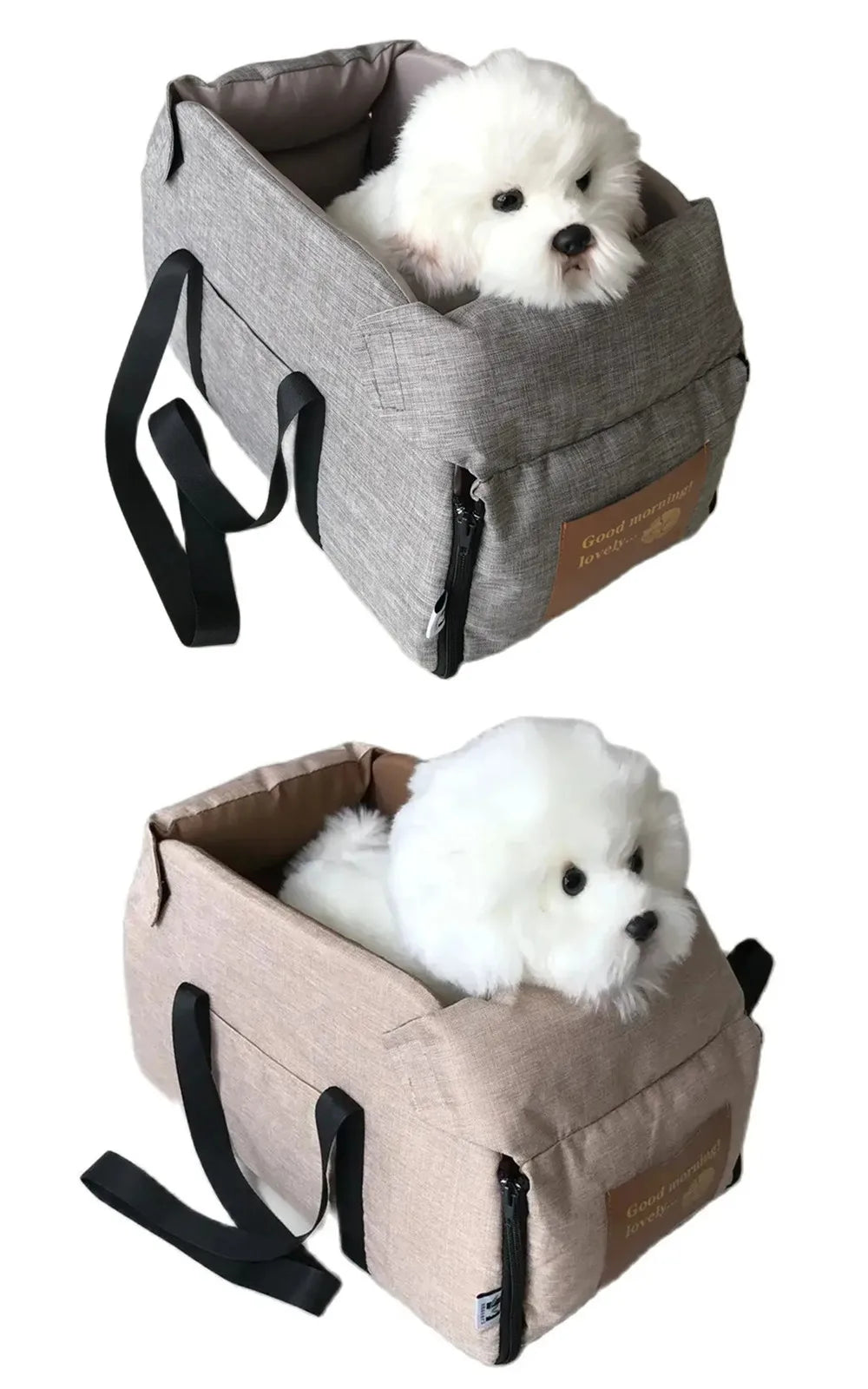 Dog Car Seat for Small Dog Center Console Seat Pet Booster Seat for Car Puppy Portable Dog Carrier for Cats Safety Travel Bag
